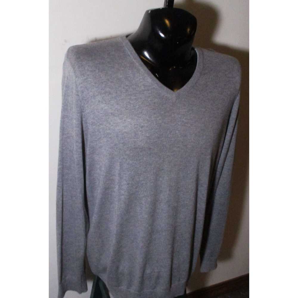 Vintage Men's J. McLAUGHLIN Gray Thin Soft Cashme… - image 3