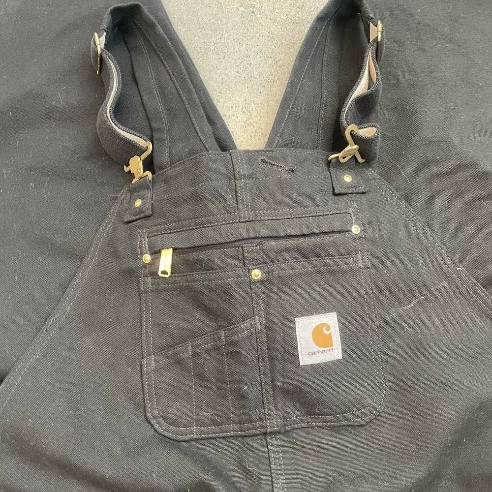 Carhartt Carhartt black bib overalls - image 2