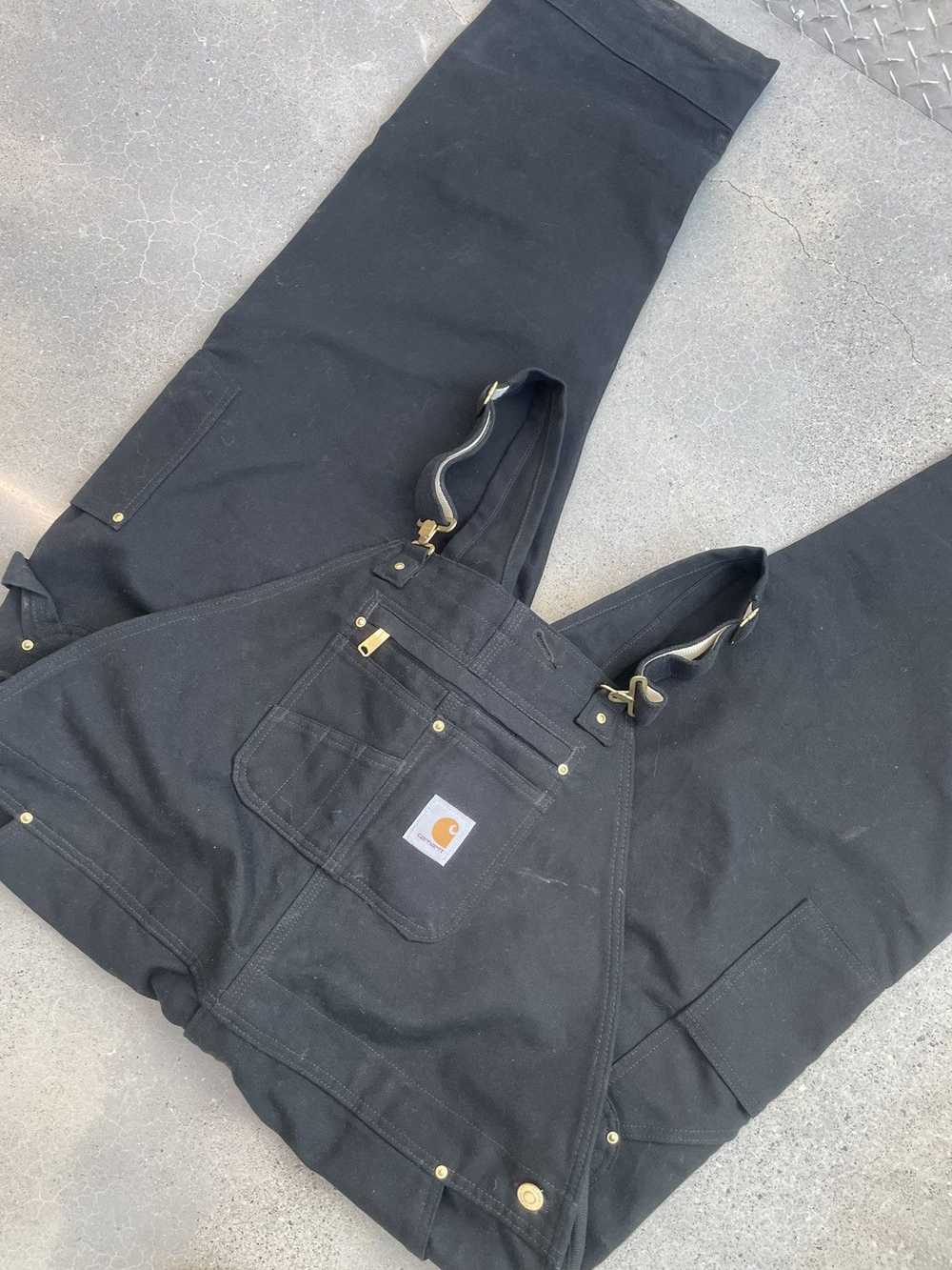 Carhartt Carhartt black bib overalls - image 6