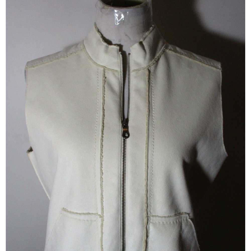 Vintage Women's J. JILL Beige Full Zip Faux Suede… - image 2