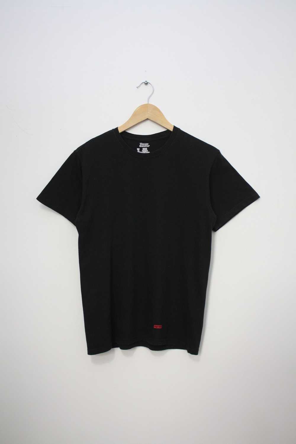 Hanes × Supreme Supreme X Hanes Black T-Shirt Sma… - image 1