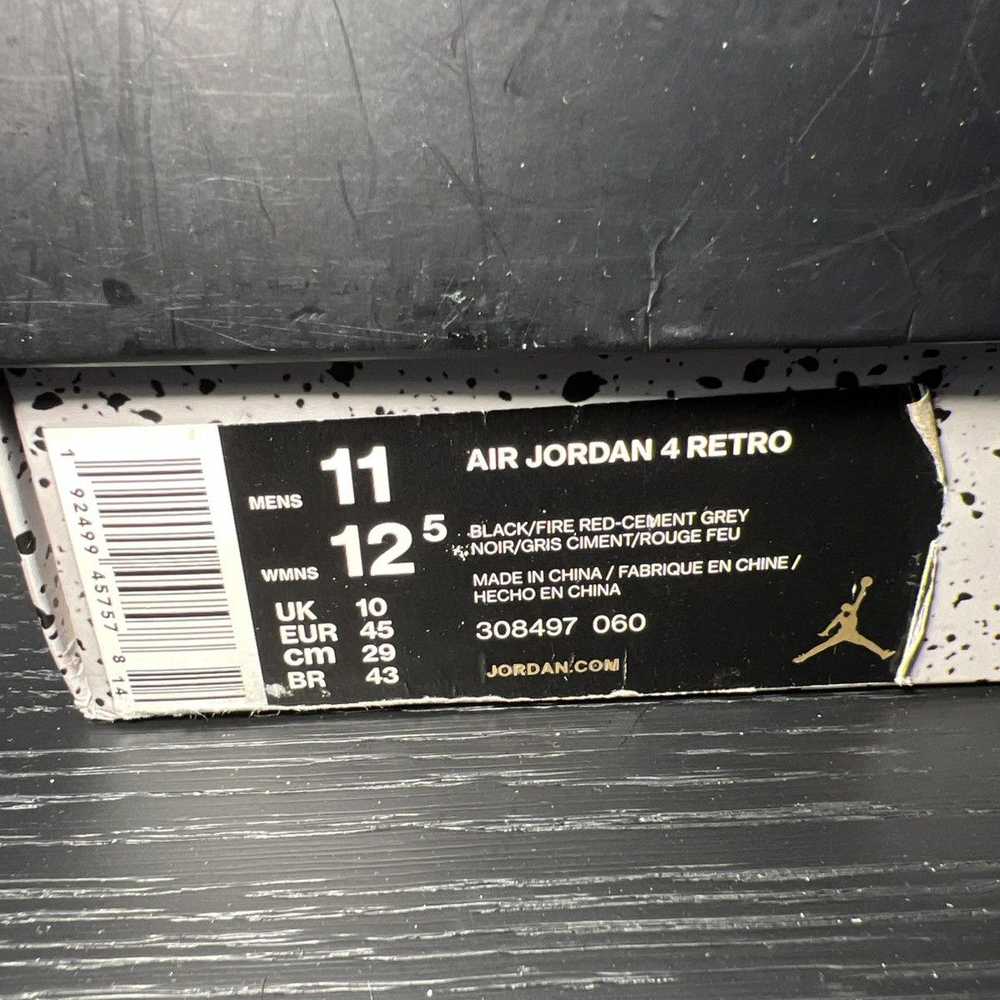 Jordan Brand Size 11 Jordan 4 Retro OG Bred (2019) - image 9