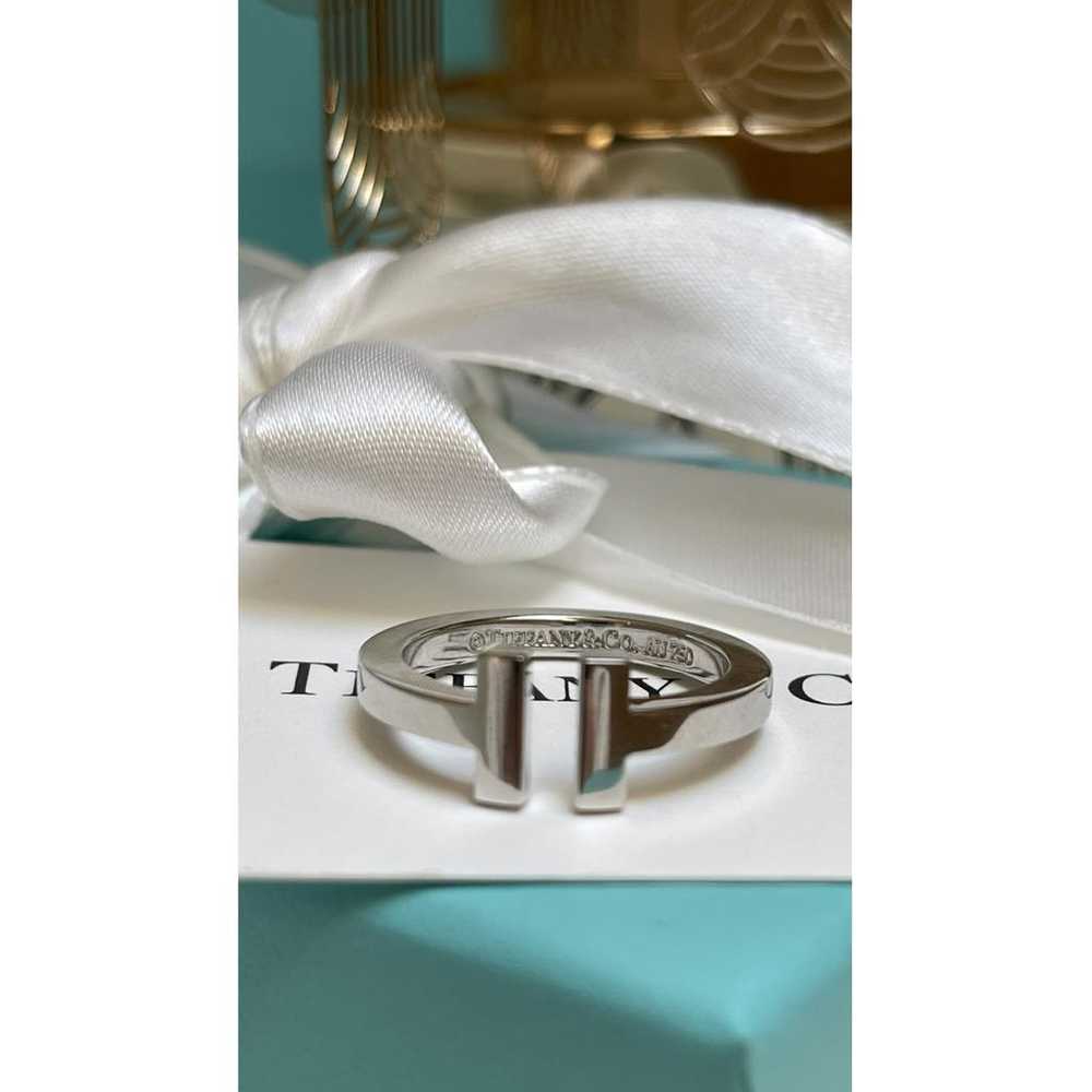 Tiffany & Co Tiffany T white gold ring - image 2