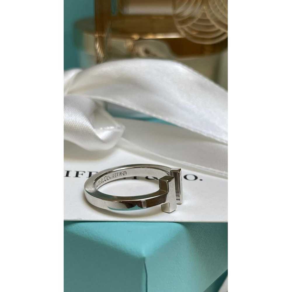 Tiffany & Co Tiffany T white gold ring - image 9