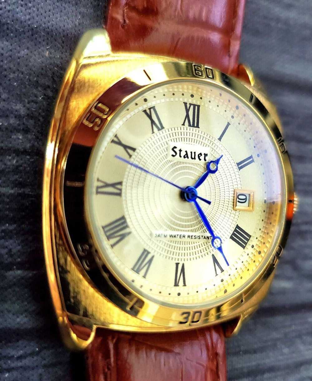 Designer Rare Stauer Time Master Piezo Mens Watch… - image 2