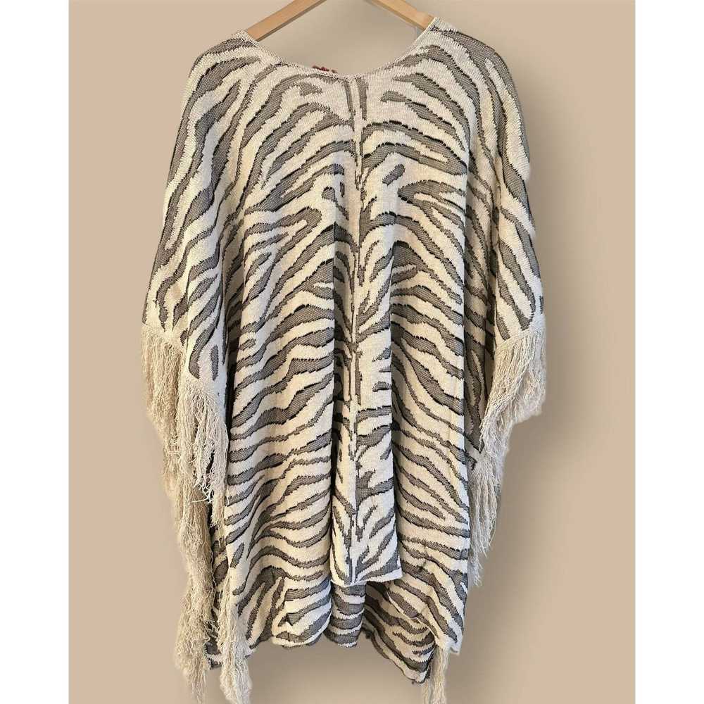 Staud STAUD Cassia Zebra Shawl - Animal - Off Whi… - image 1