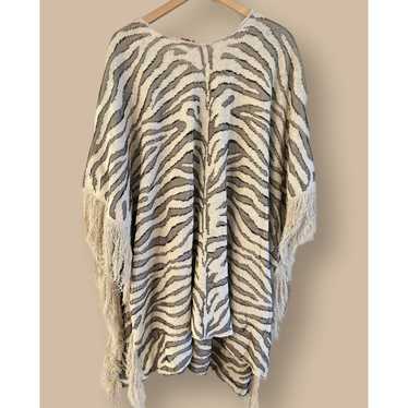 Staud STAUD Cassia Zebra Shawl - Animal - Off Whi… - image 1