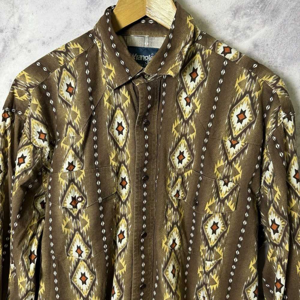 Vintage × Wrangler Vintage Wrangler Aztec Western… - image 3