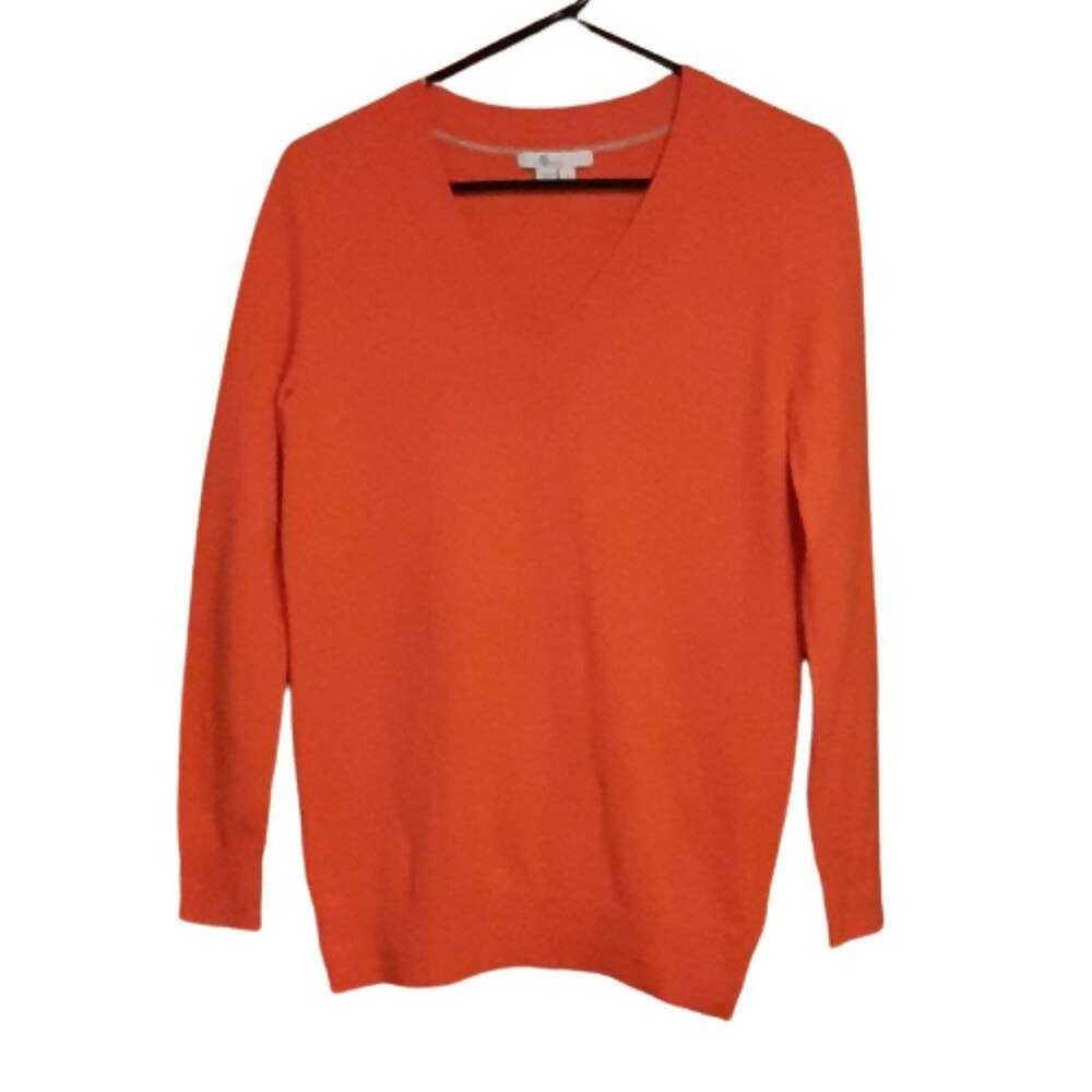 Boden Boden Long Sleeve V-Neck Cashmere Sweater O… - image 1