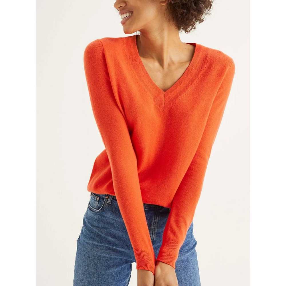 Boden Boden Long Sleeve V-Neck Cashmere Sweater O… - image 2