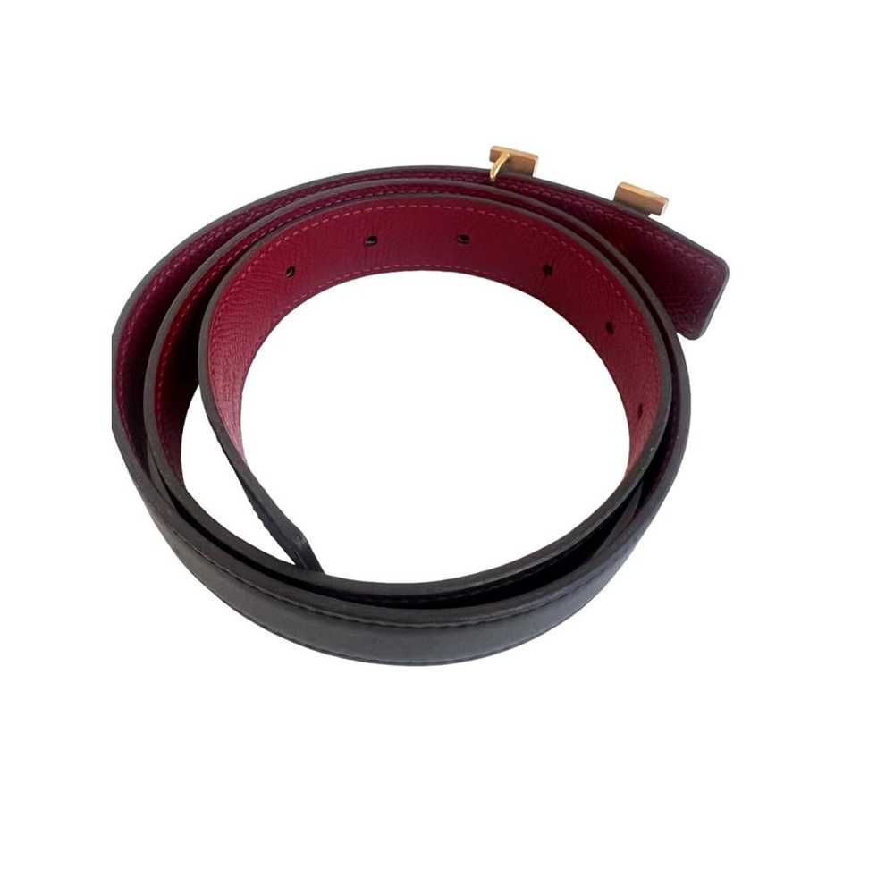 Hermès H leather belt - image 2