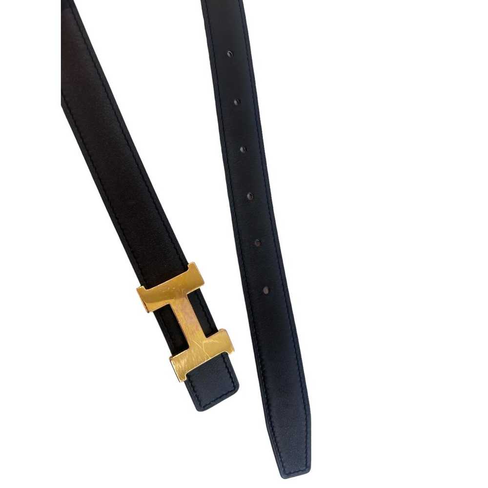 Hermès H leather belt - image 3