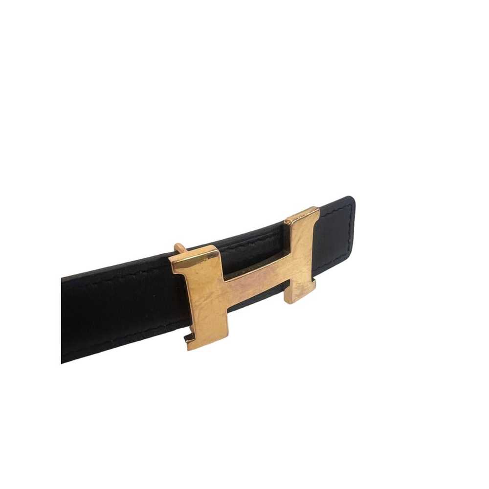 Hermès H leather belt - image 4