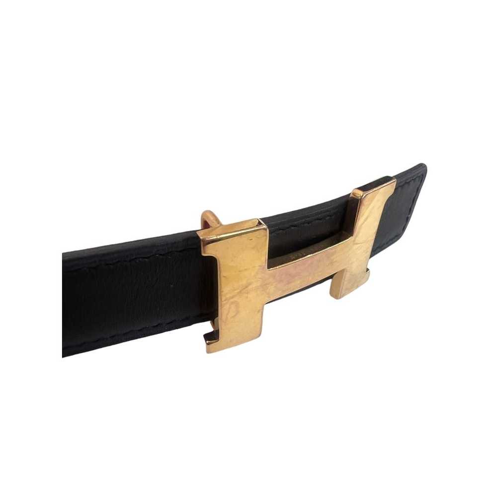 Hermès H leather belt - image 6