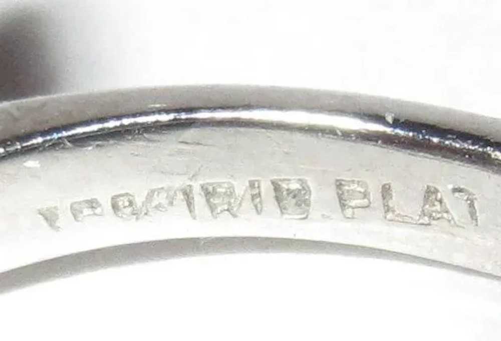 Platinum & Diamond Cocktail Ring, 1940’s Art Deco… - image 7