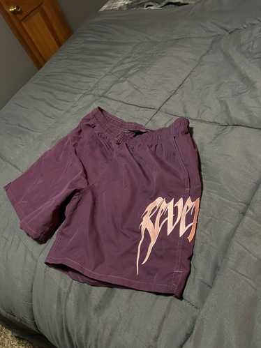 Revenge Revenge Maroon Nylon Shorts