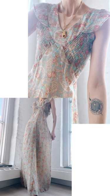 sweet 70s cotton voile dress