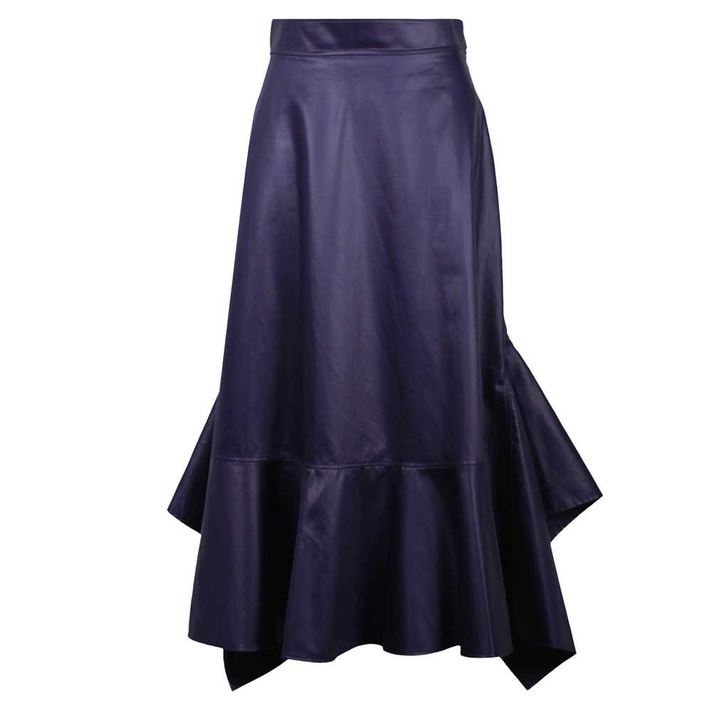 Product Details Hermes Indigo Satin Mermaid Midi … - image 1