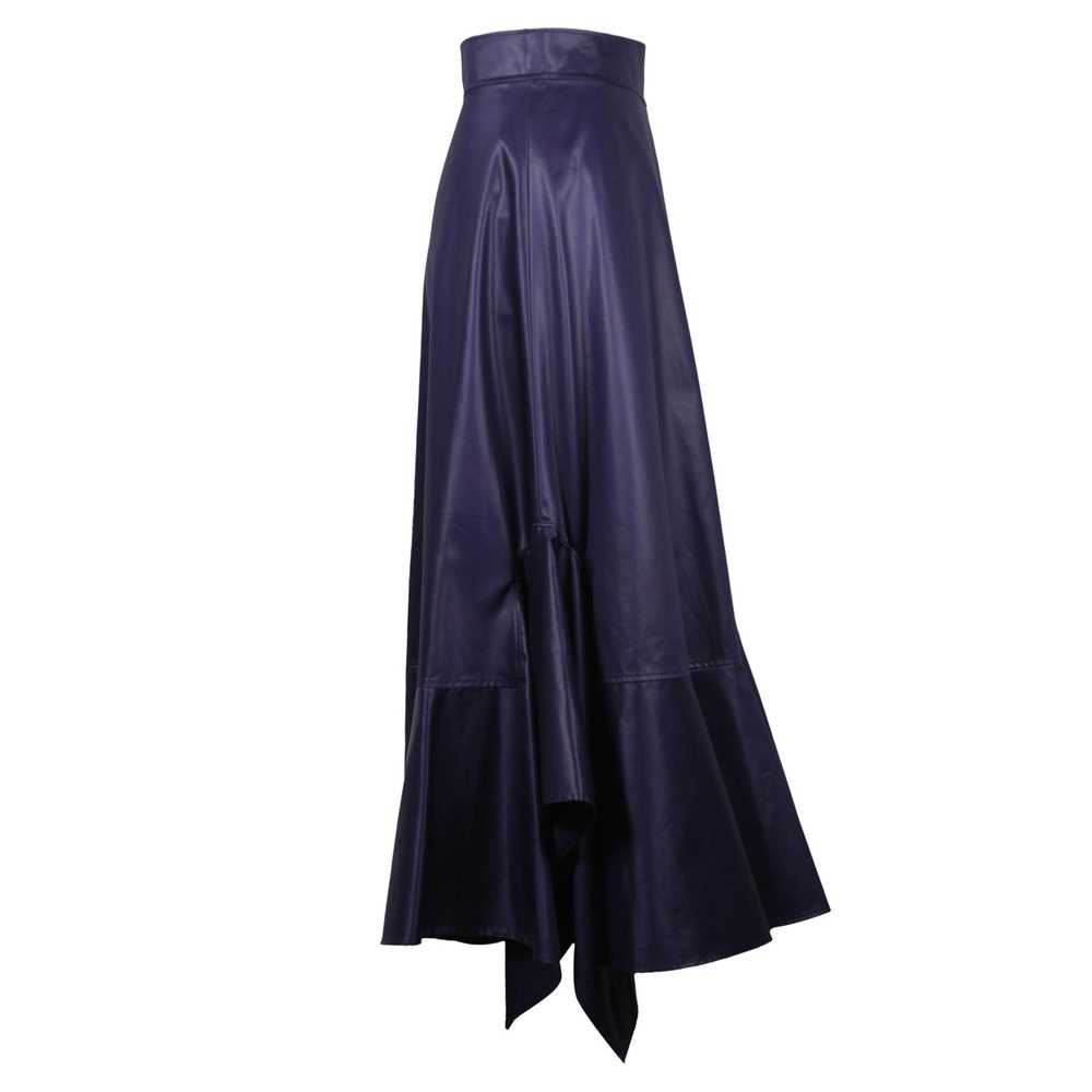 Product Details Hermes Indigo Satin Mermaid Midi … - image 2