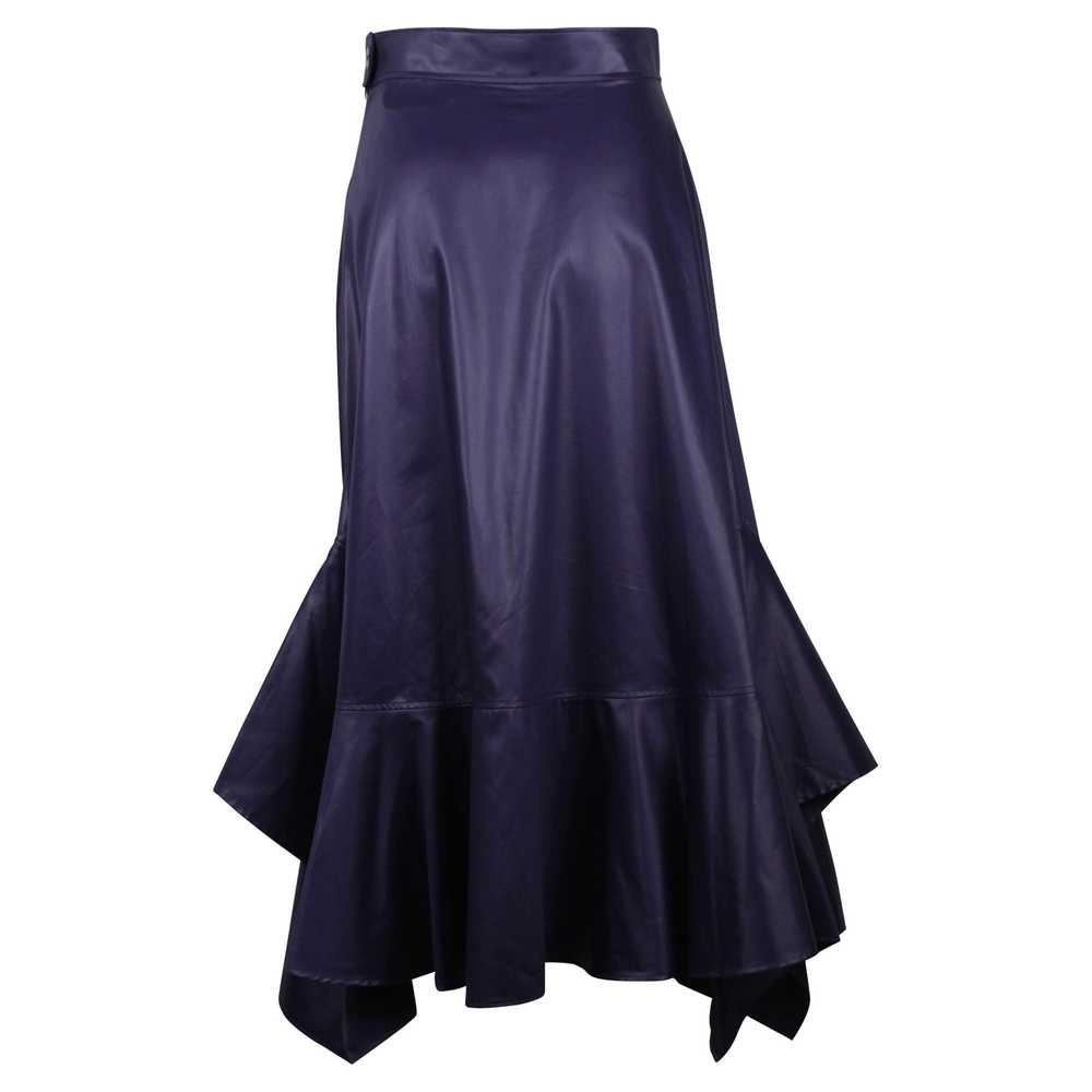 Product Details Hermes Indigo Satin Mermaid Midi … - image 3