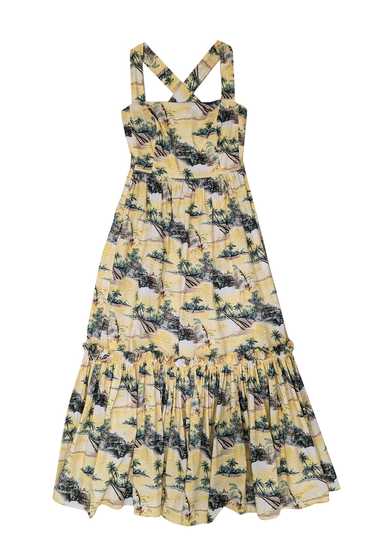 Cara Cara - Yellow Harbor Island Print Dress Sz XS
