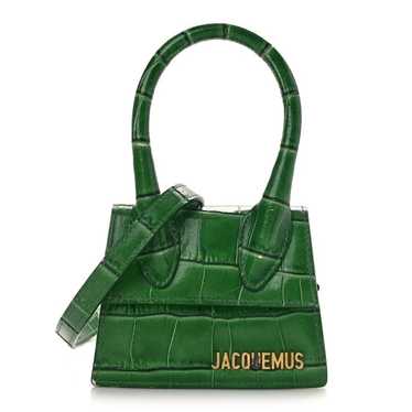 JACQUEMUS Calfskin Crocodile Embossed Le Chiquito 