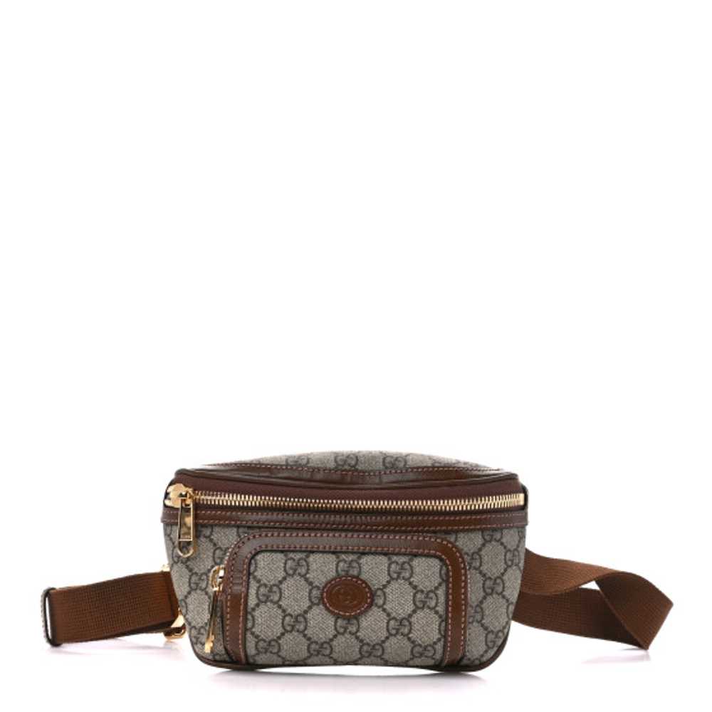 GUCCI GG Supreme Monogram Textured Calfskin Retro… - image 1