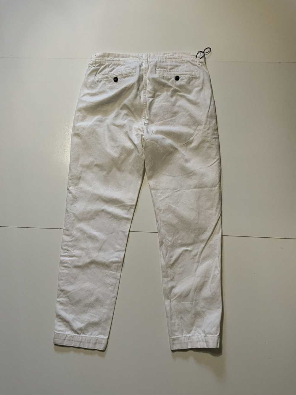 Zara Zara Man White Cotton Slim Fit Relaxed Chino… - image 3