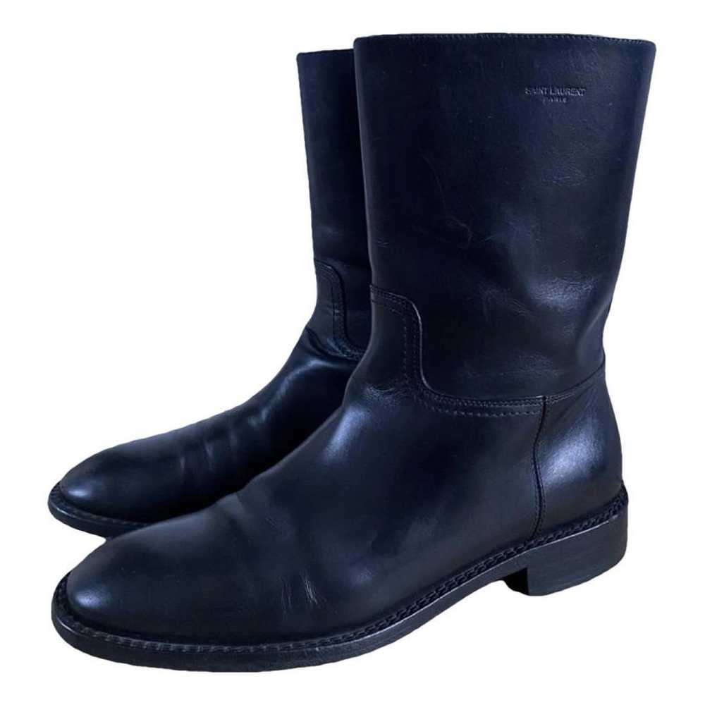 Saint Laurent Leather riding boots - image 1