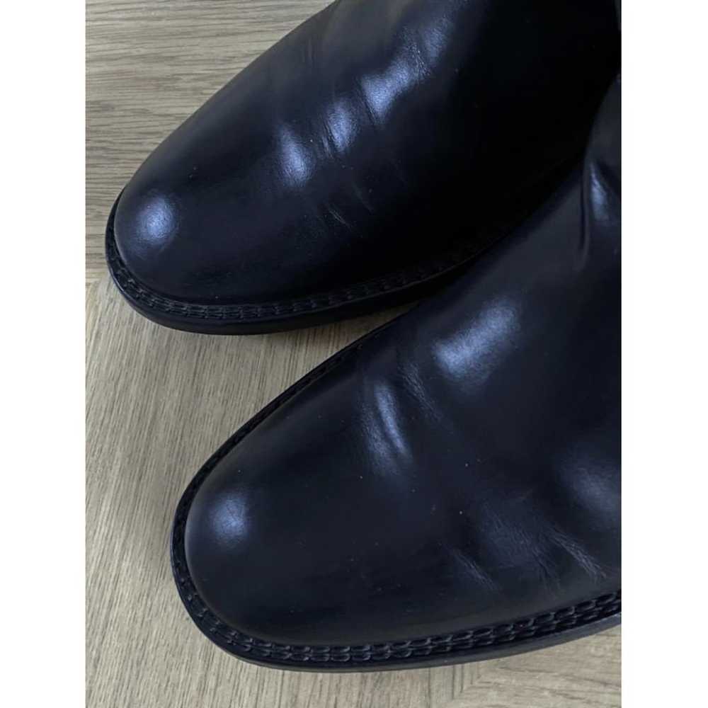 Saint Laurent Leather riding boots - image 3