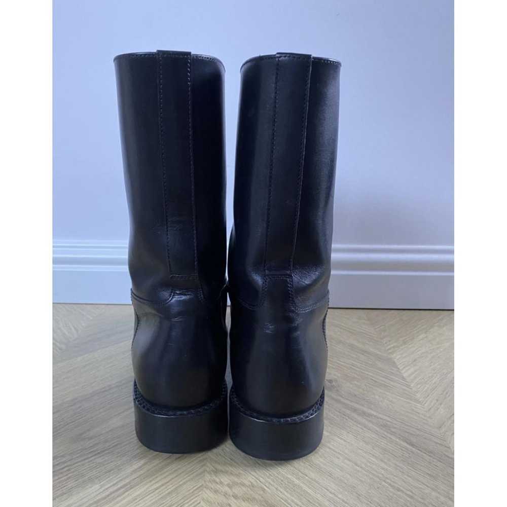 Saint Laurent Leather riding boots - image 4