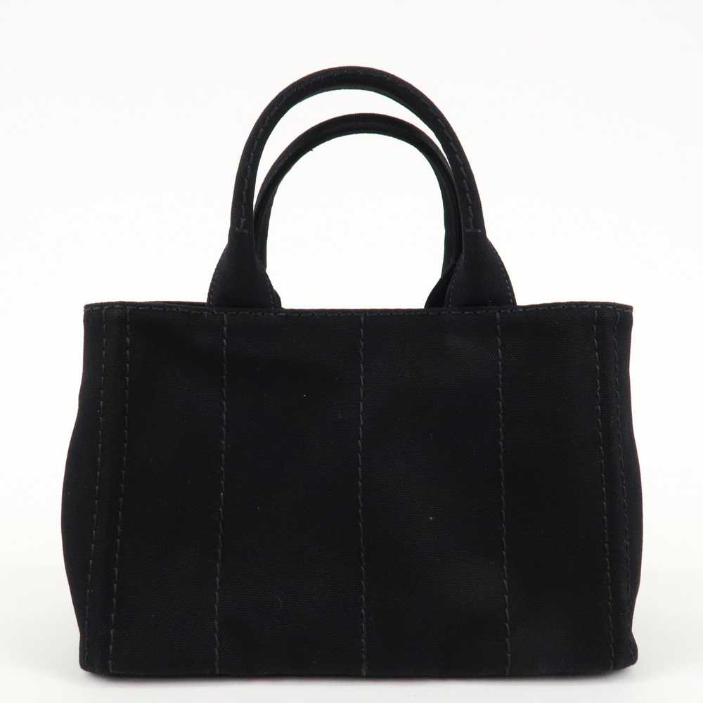 PRADA Logo Canapa Canvas 2way Tote Bag Hand Bag B… - image 2