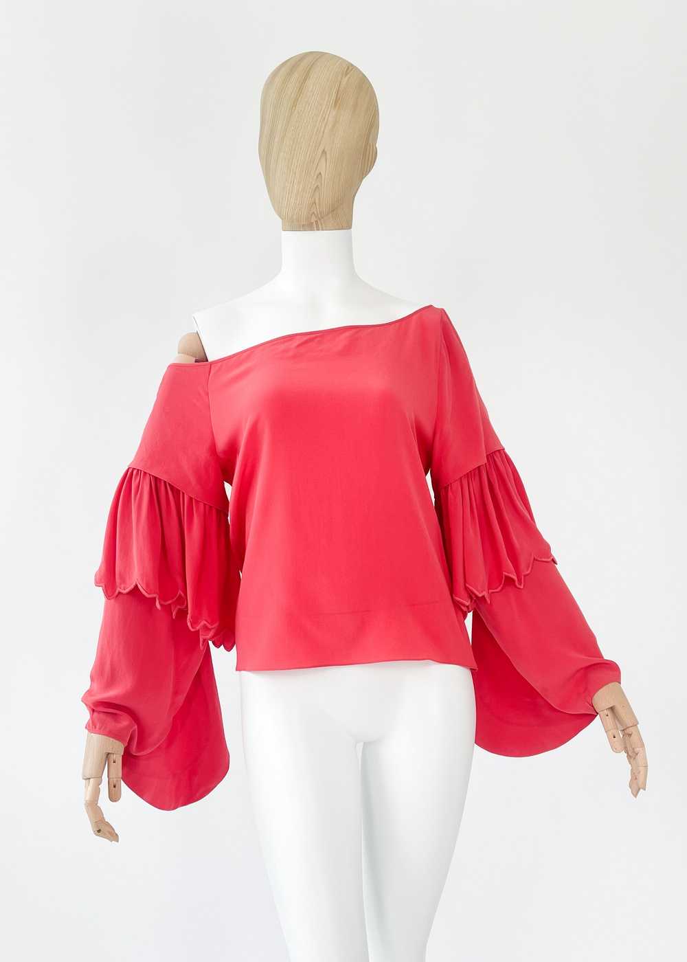 Vintage Chloé Pheobe Philo Silk One Shoulder Top … - image 1