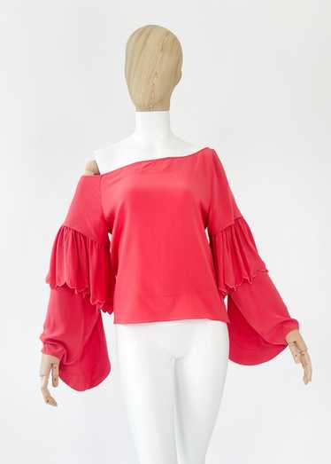 Vintage Chloé Pheobe Philo Silk One Shoulder Top S