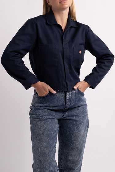 Dickie's Cropped Navy Blue Jacket