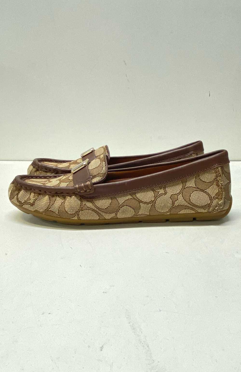 Coach Monogram Signature Penny Loafers Khaki 7 - image 1