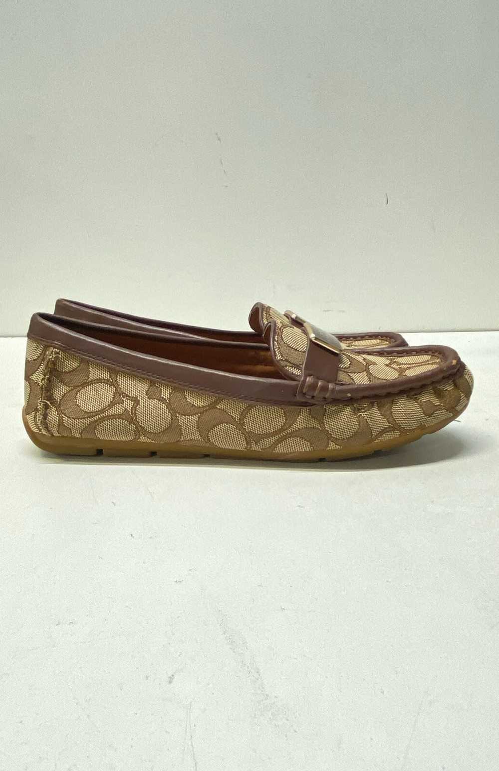 Coach Monogram Signature Penny Loafers Khaki 7 - image 2