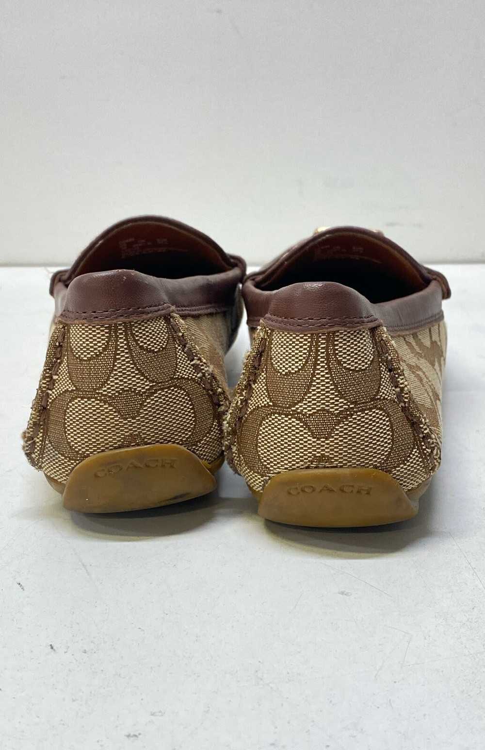 Coach Monogram Signature Penny Loafers Khaki 7 - image 4