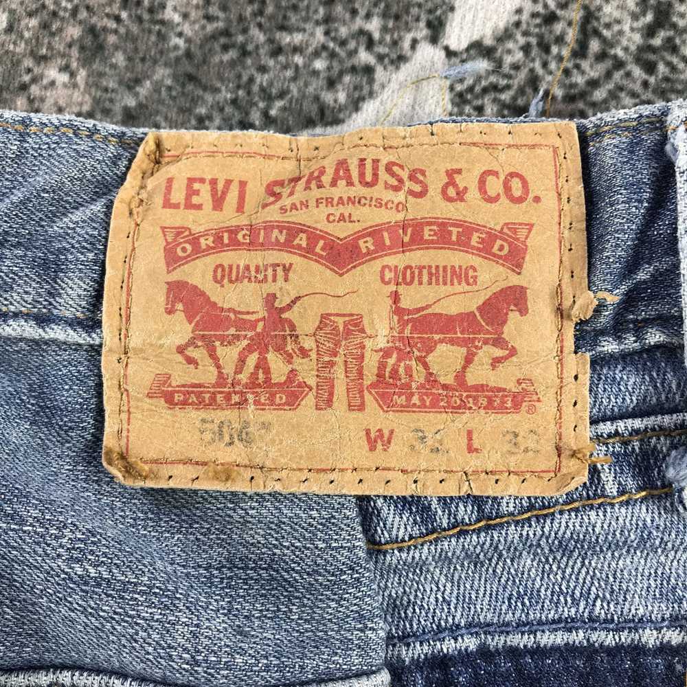 Custom × Levi's × Streetwear Vintage Levis Patchw… - image 5