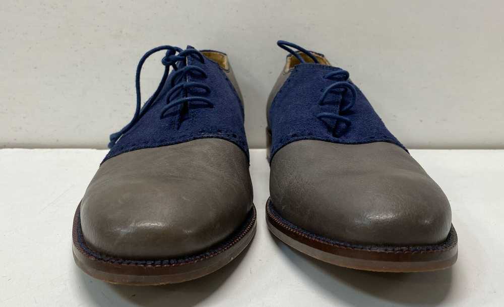 Cole Haan Leather Suede Oxford Shoes Grey 8 - image 2