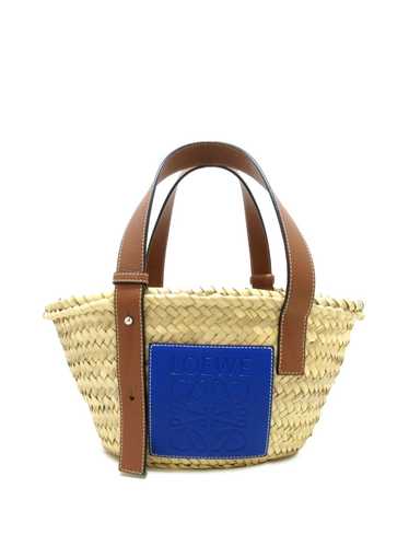 Loewe Pre-Owned 2010-2023 Small Raffia Basket tot… - image 1