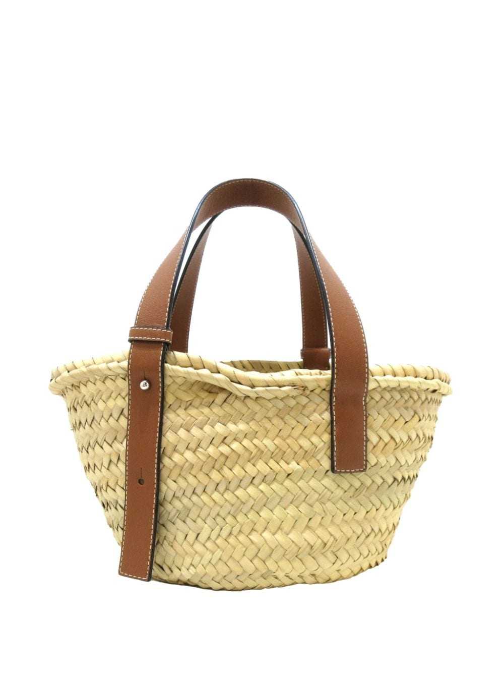 Loewe Pre-Owned 2010-2023 Small Raffia Basket tot… - image 2