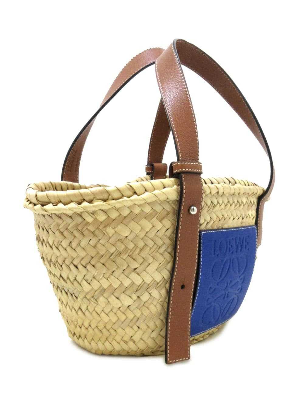 Loewe Pre-Owned 2010-2023 Small Raffia Basket tot… - image 3