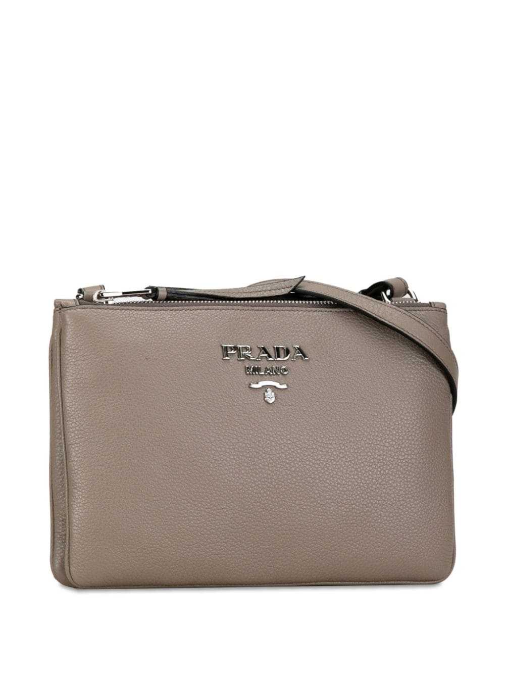 Prada Pre-Owned 2013-2023 Vitello Daino Double Zi… - image 3