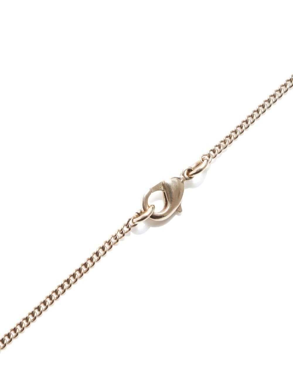 CHANEL Pre-Owned 2016 CC Heart rhinestone necklac… - image 3