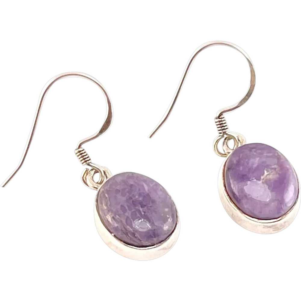 Handmade 925 Sterling Silver Amethyst Purple Gems… - image 1