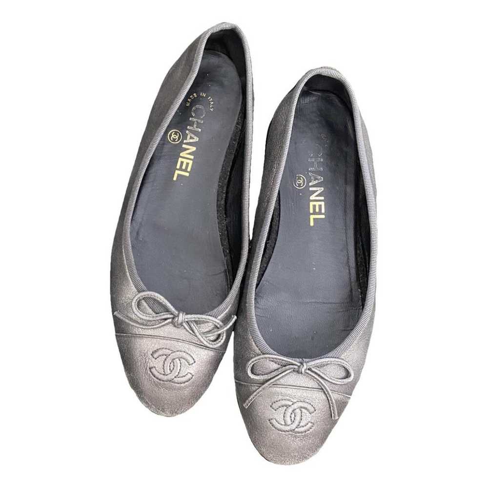 Chanel Cambon leather ballet flats - image 1