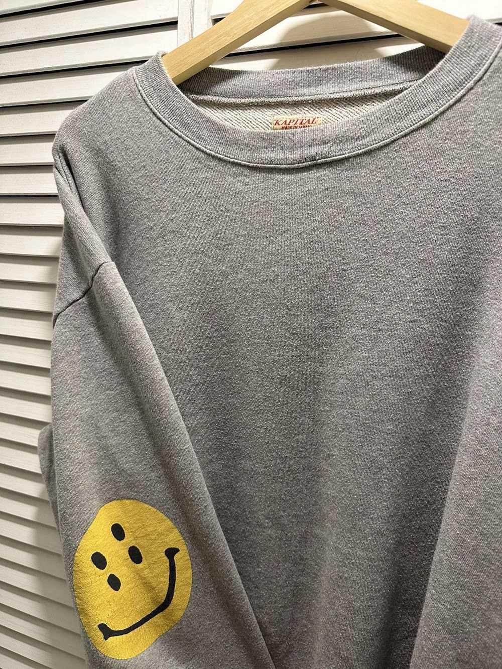 Kapital Smiley Cropped Crewneck - image 5