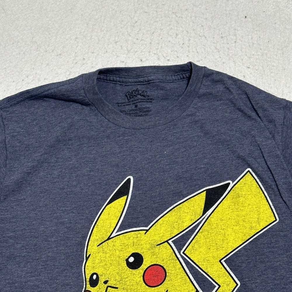 Nintendo Pokemon Medium Pikachu Blue Crewneck Gra… - image 2