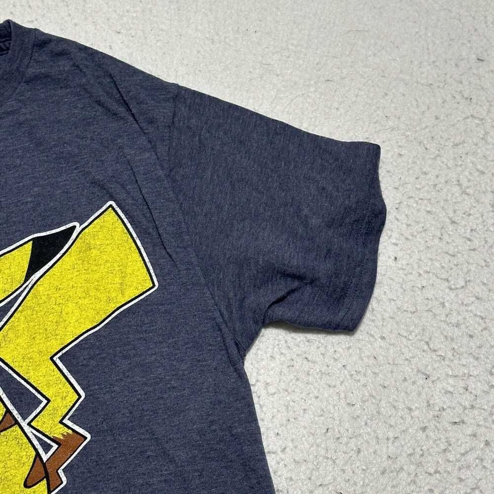 Nintendo Pokemon Medium Pikachu Blue Crewneck Gra… - image 6